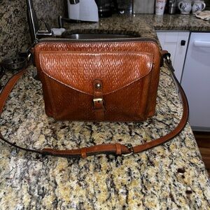 EUC Authentic Patricia Nash Embossed Leather Handbag 9.5X13